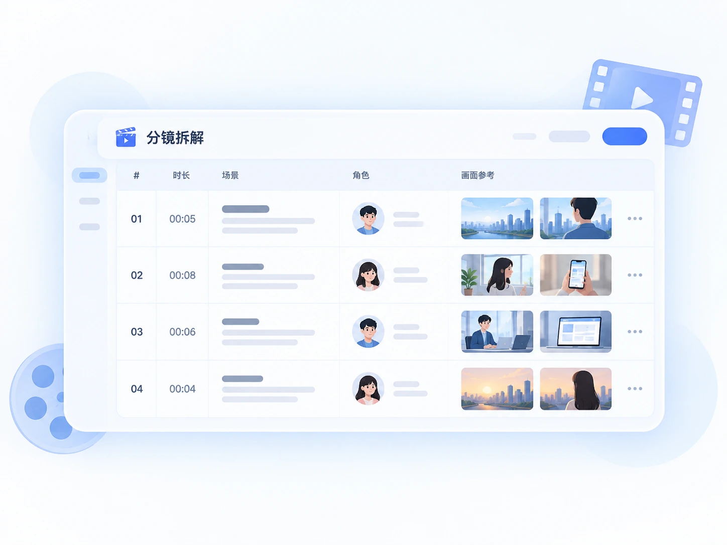 分镜拆解示意图