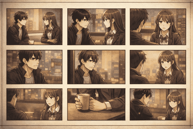 AI漫剧两人对话场景如何设计分镜?